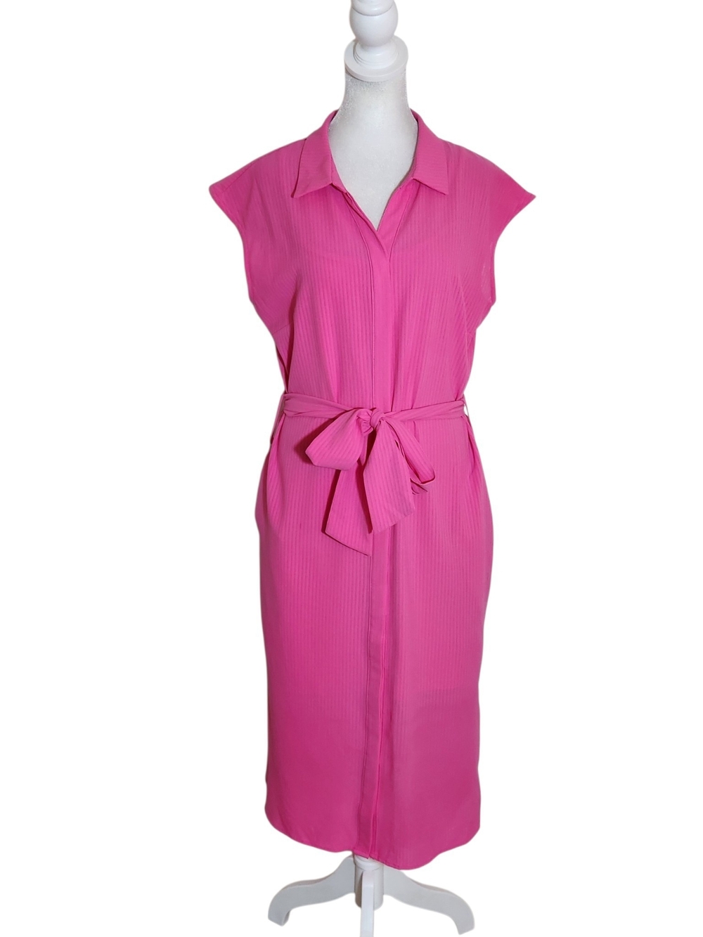 Versona Pink Shirt Dress with Removable Slip Size Small